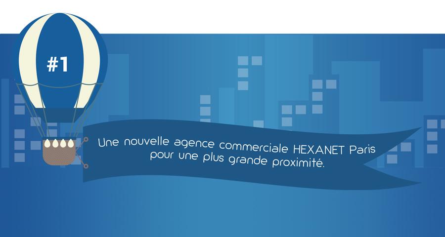 HEXANET ouvre une nouvelle agence commerciale à Paris