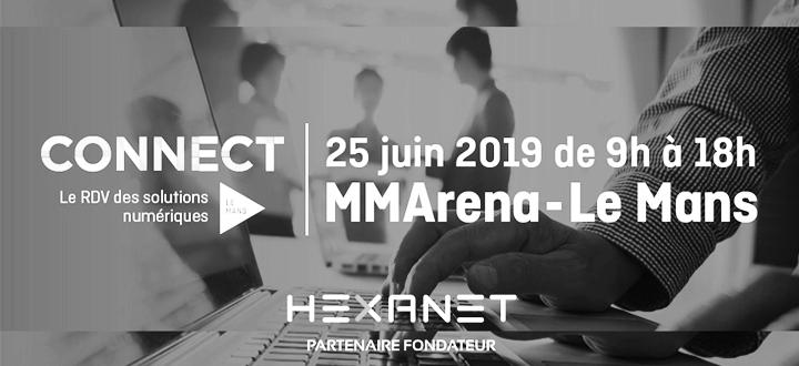Hexanet partenaire du Salon Connect au Mans